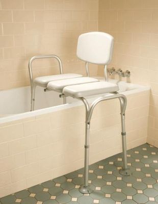 Bath Transfer Bench - Padded Seat and Back